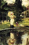 James Tissot In an English Garden Spain oil painting artist